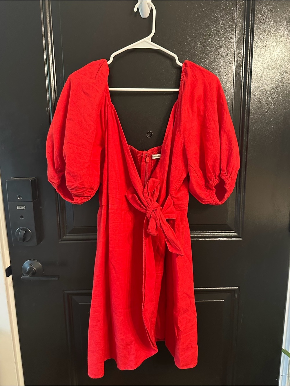 Abercrombie & Fitch Linen-Blend Wrap Dress